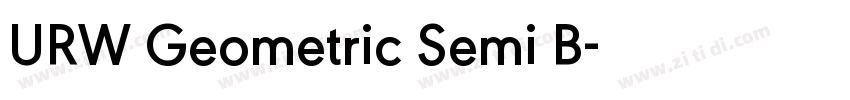 URW Geometric Semi B字体转换